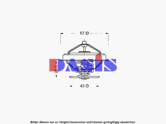 AKS DASIS Termostaatti, jäähdytysneste 750747N